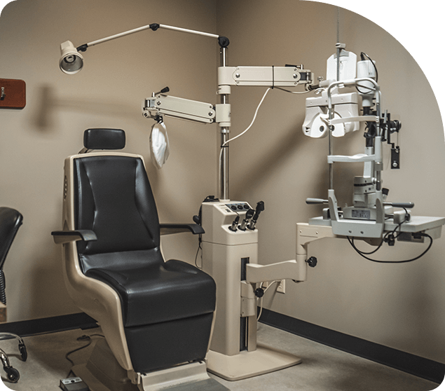 Comprehensive eye exam equipment